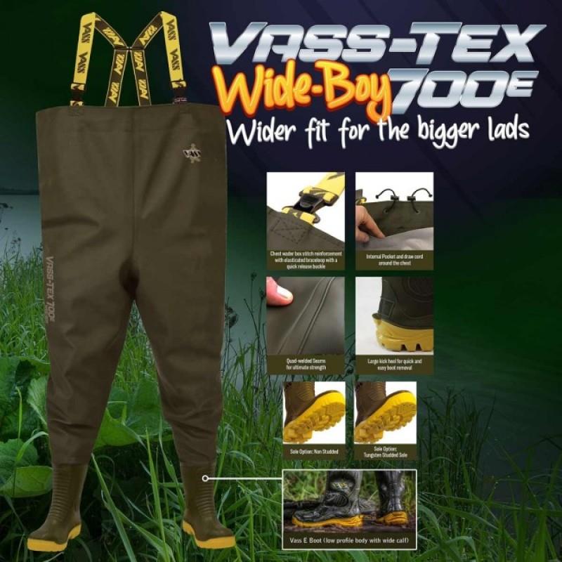 Vass Tex 700E Wide Boy Chest Waders Anglers Corner