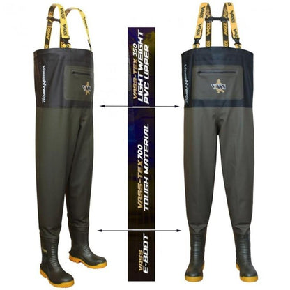 Vass Hybrid 700 Chest Wader Khaki & Black