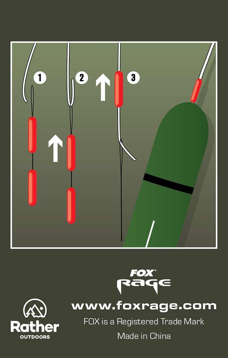 Fox Rage Predator Float Stops Red x 20