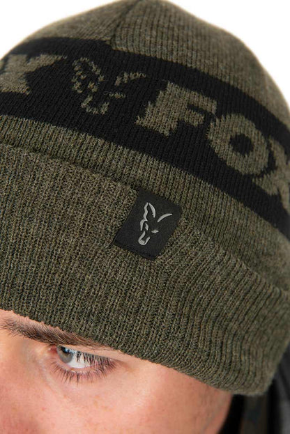 Fox Collection Beanie Green & Black