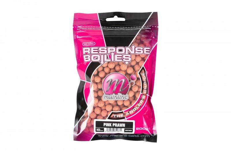 Mainline Response Boilie Pink Prawn 10mm Handy Pack 200g