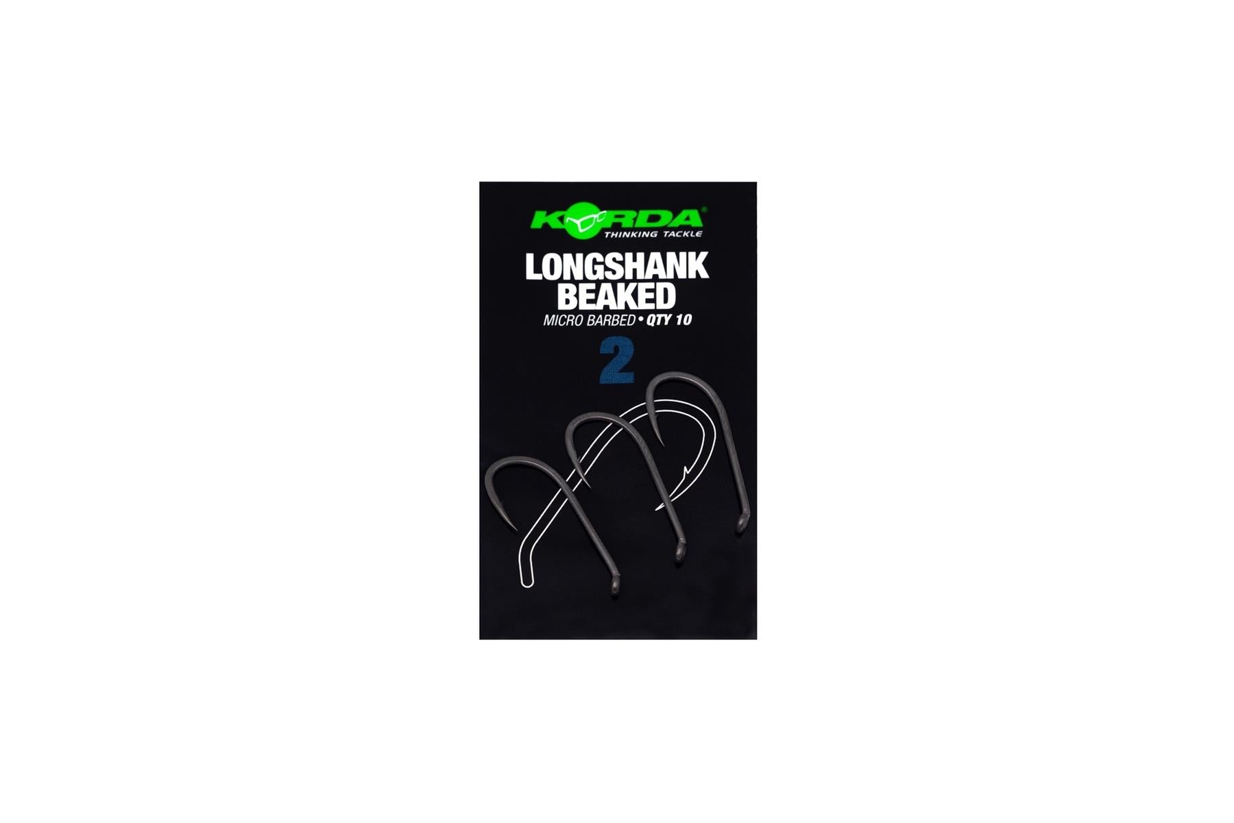Korda Longshank X Micro Barbed Carp Fishing Hooks - Sizes 2 - 12 Available