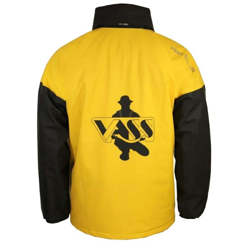 Vass-Tex Team Vass 350 Winter Lined Waterproof Smock Black Yellow