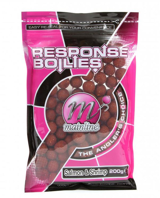 Mainline Response Boilie Salmon & Shrimp 15mm Standard Pack 450g