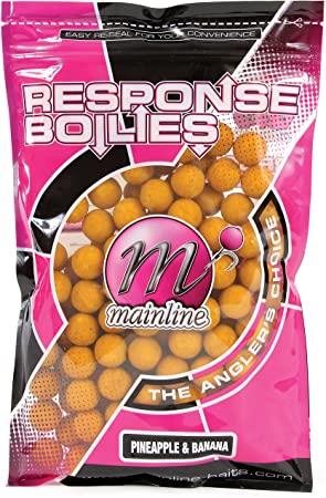 Mainline Response Boilie Pineapple & Banana 15mm Handy Pack 200g