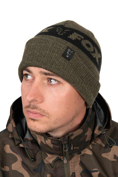 Fox Collection Beanie Green & Black