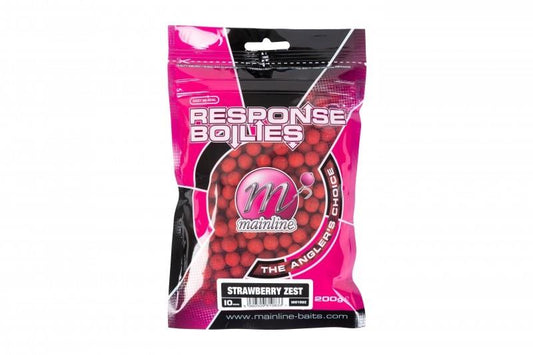 Mainline Response Boilie Strawberry Zest 15mm Handy Pack 200g