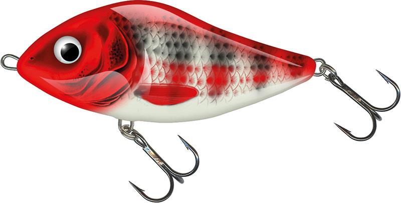 Salmo Slider Sinking Red Head Striper 12cm