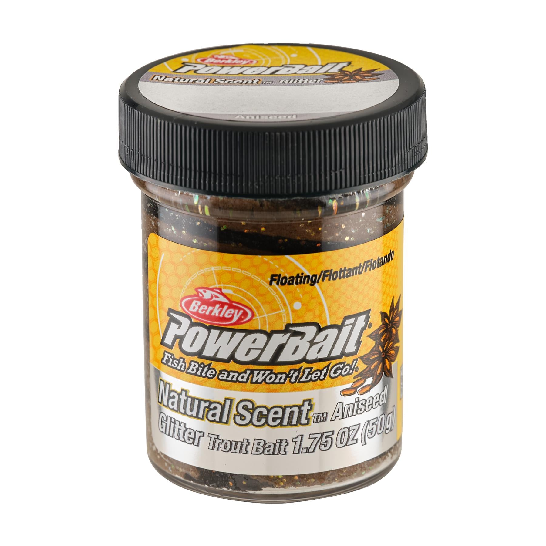 Berkley Powerbait Natural Glitter Trout Bait 50 G Black Brown Paste