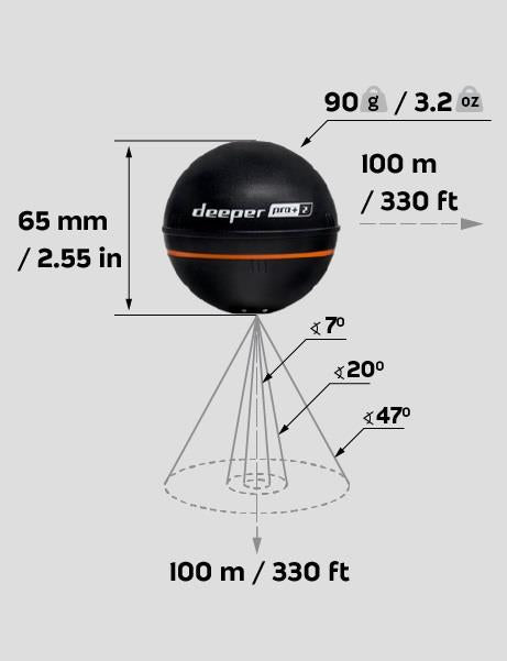 Deeper Pro+ 2 Fishfinder