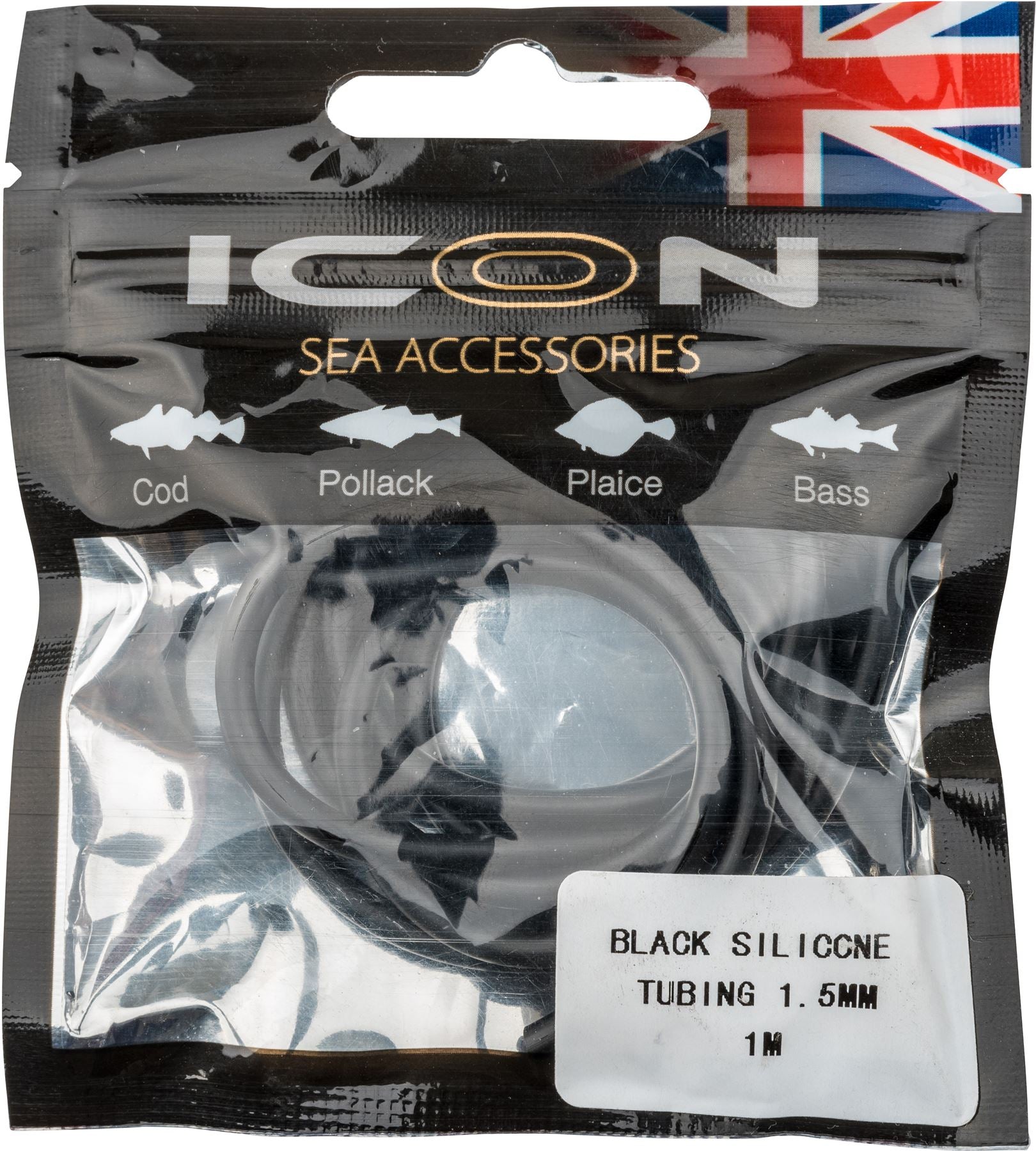 Leeda ICON Black Silicone Tubing 1.5mm