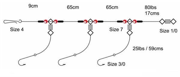 TronixPro 3 Hook 2 Up 1 Down Size 4